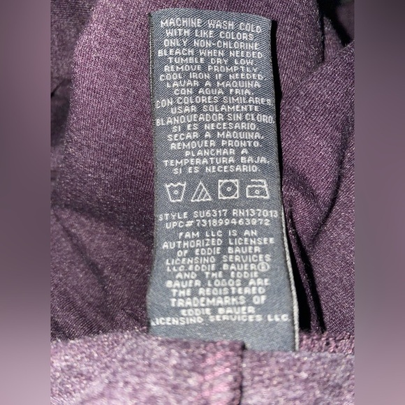 Eddie Bauer French Terry Pull On Drawstring Pants Outdoor Hiking Walks Women M - Picture 5 of 7